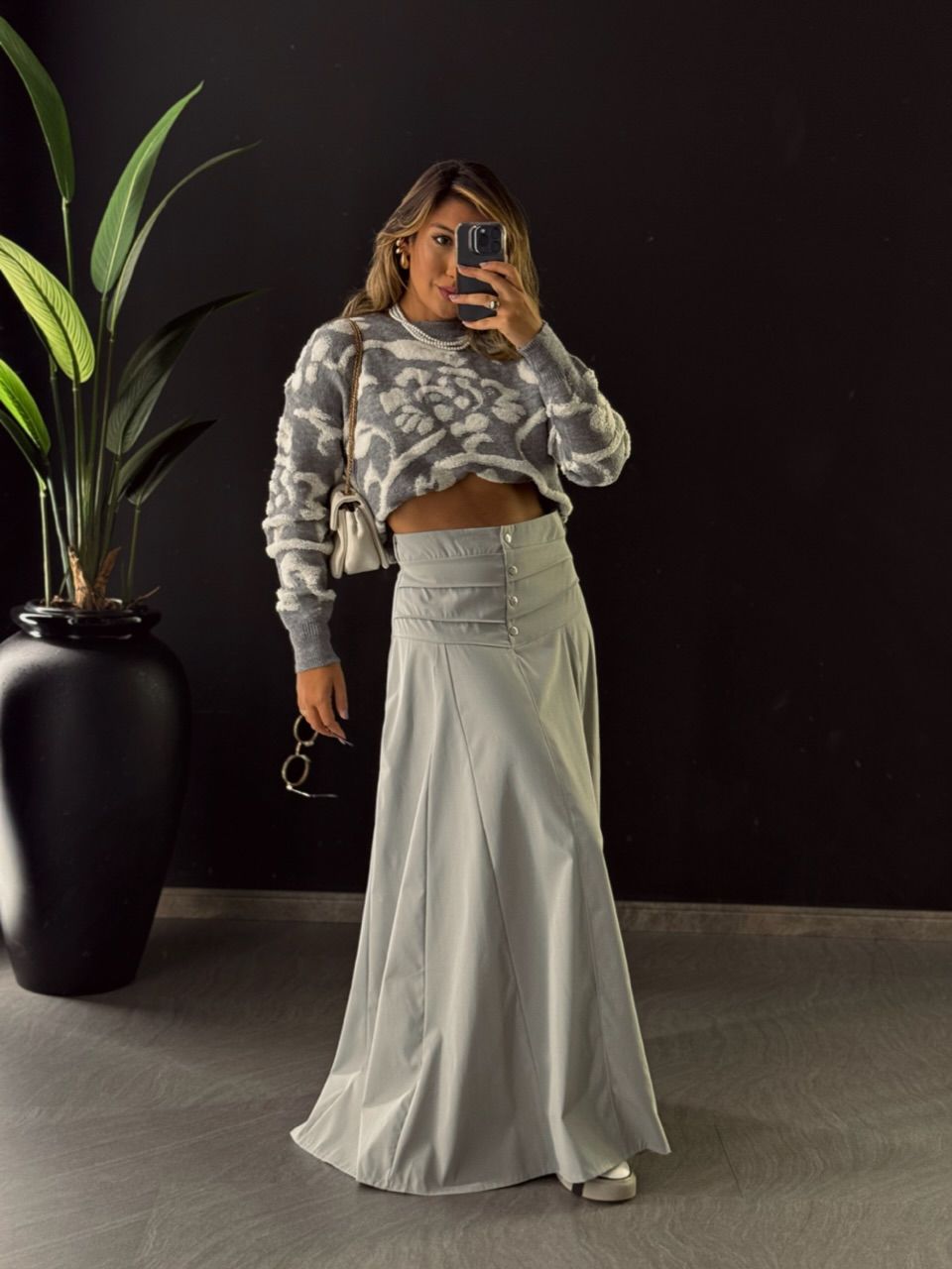 TRICOT PRISCILA CINZA