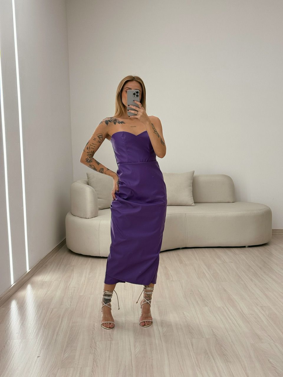 VESTIDO CF COURINO MIDI ROXO
