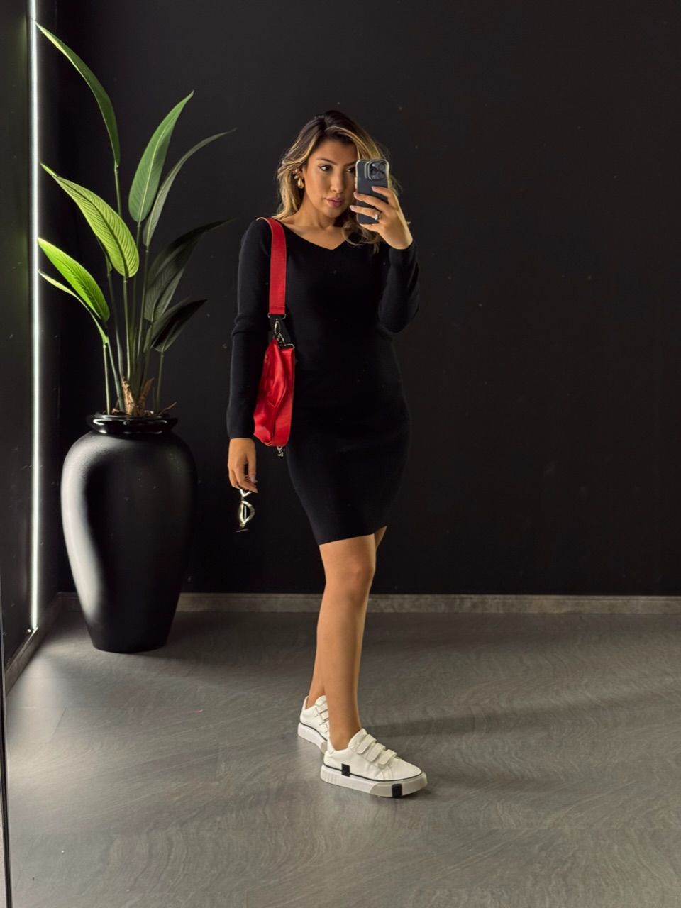 VESTIDO VALEN TRICOT PRETO