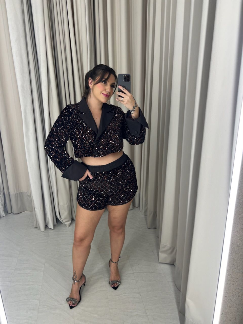 CONJUNTO DAIANA PAETÊ MARROM