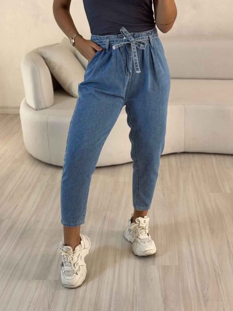 CALÇA ANTONELA JEANS CLARA - 0052700090 - CAROLLA FERRARO