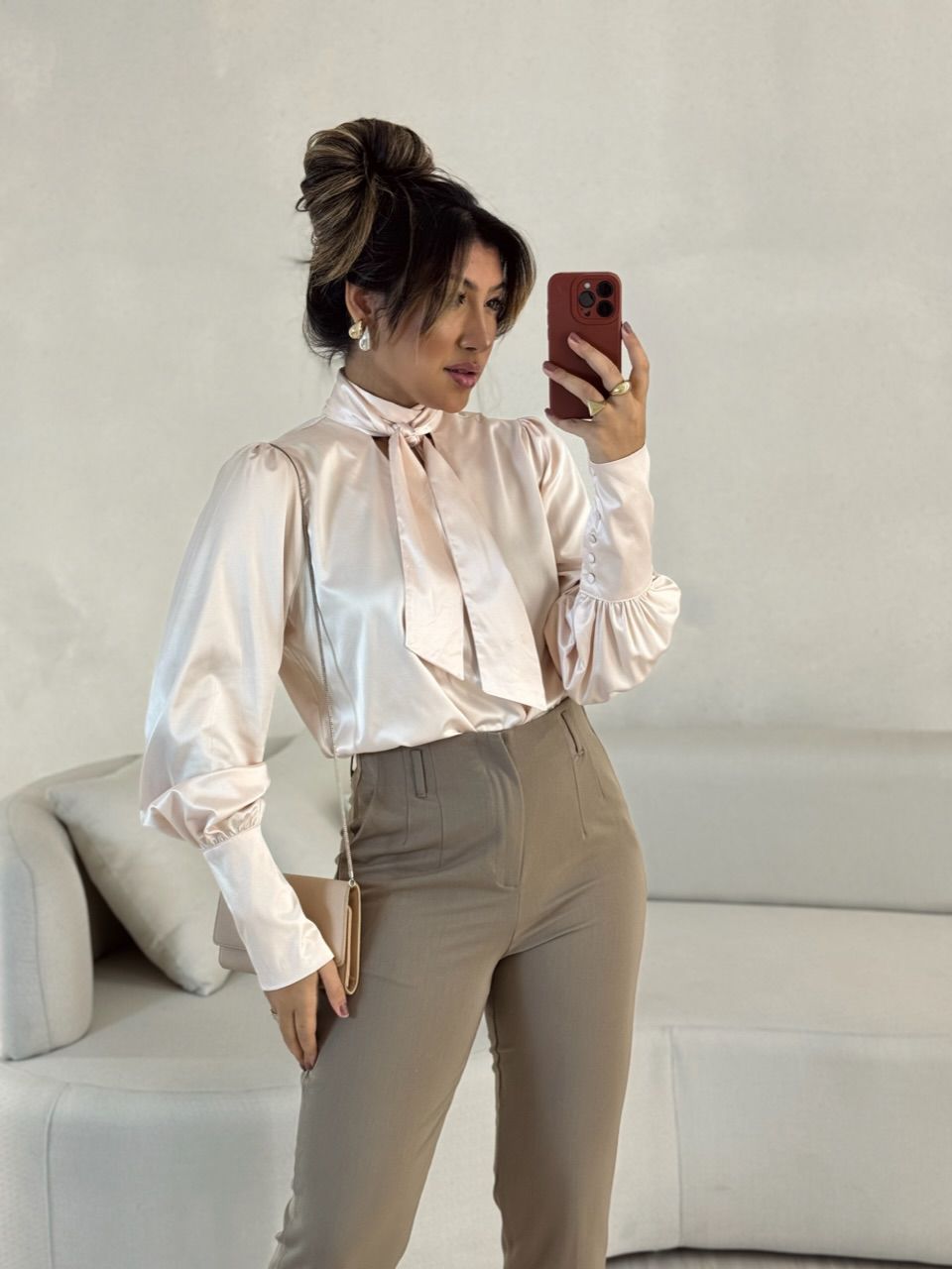 CALÇA LUNA ALFAIATARIA MARROM - 0052660054 - CAROLLA FERRARO
