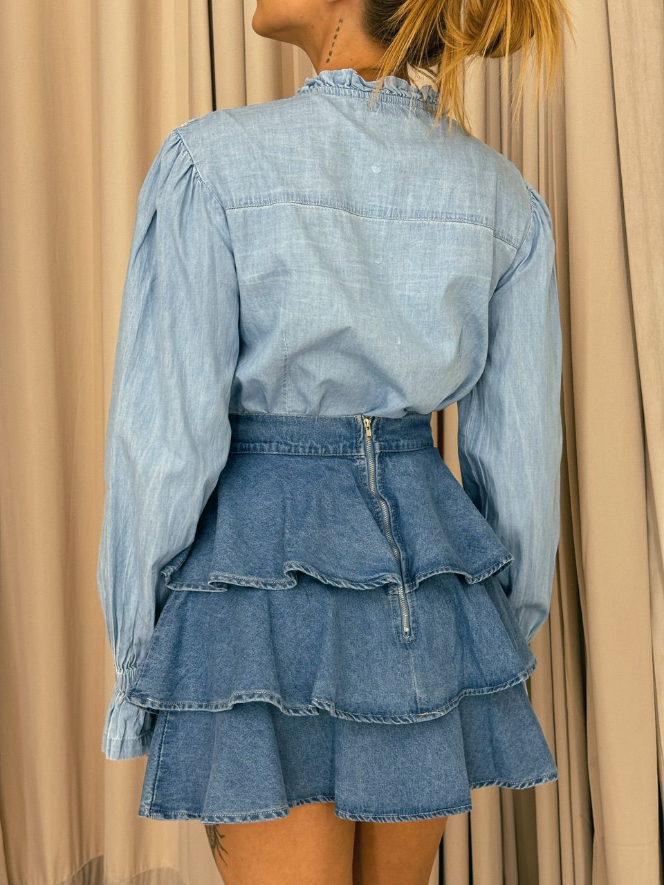CAMISA RENDA JEANS CLARA