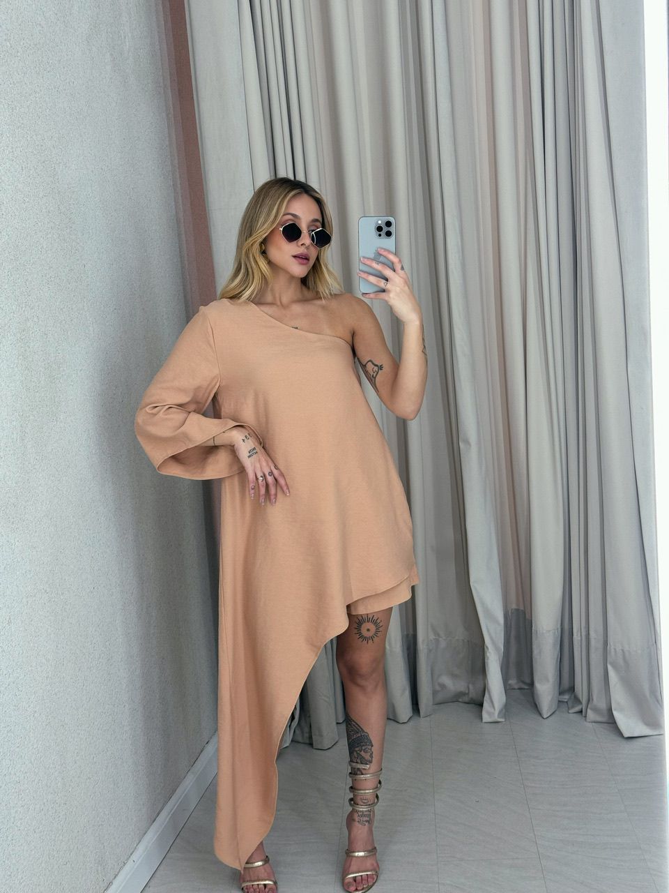 CONJUNTO CATARINA ASSIMÉTRICO NUDE