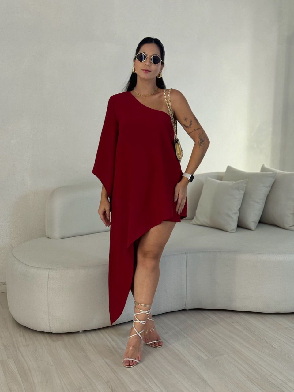 CONJUNTO CATARINA ASSIMÉTRICO VERMELHO
