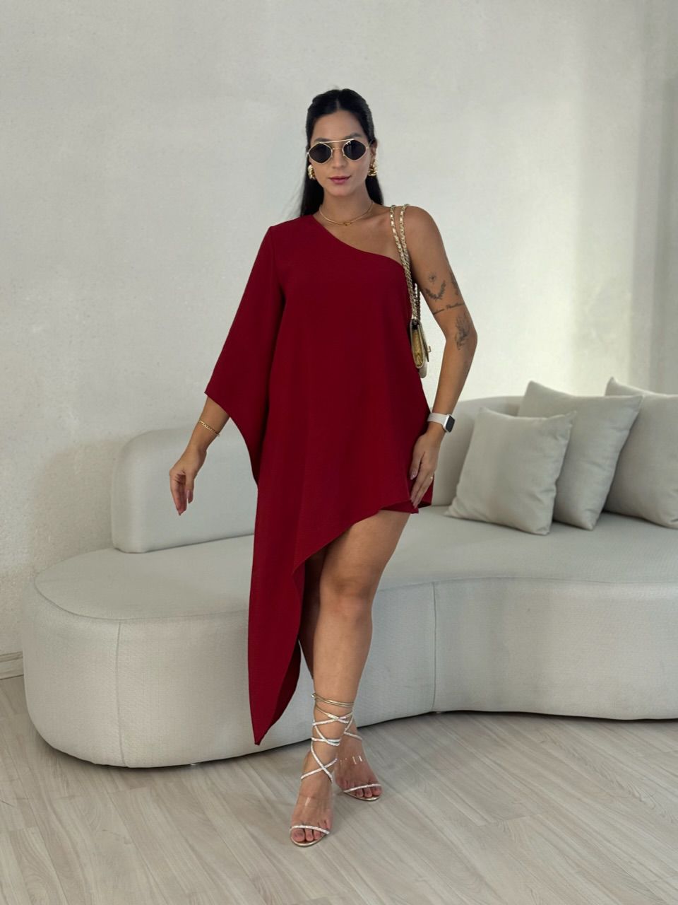 CONJUNTO CATARINA ASSIMÉTRICO VERMELHO