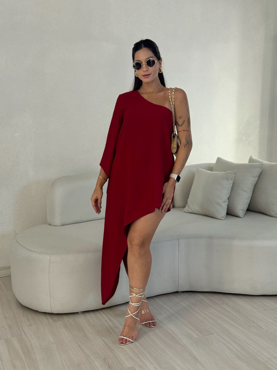 CONJUNTO CATARINA ASSIMÉTRICO VERMELHO