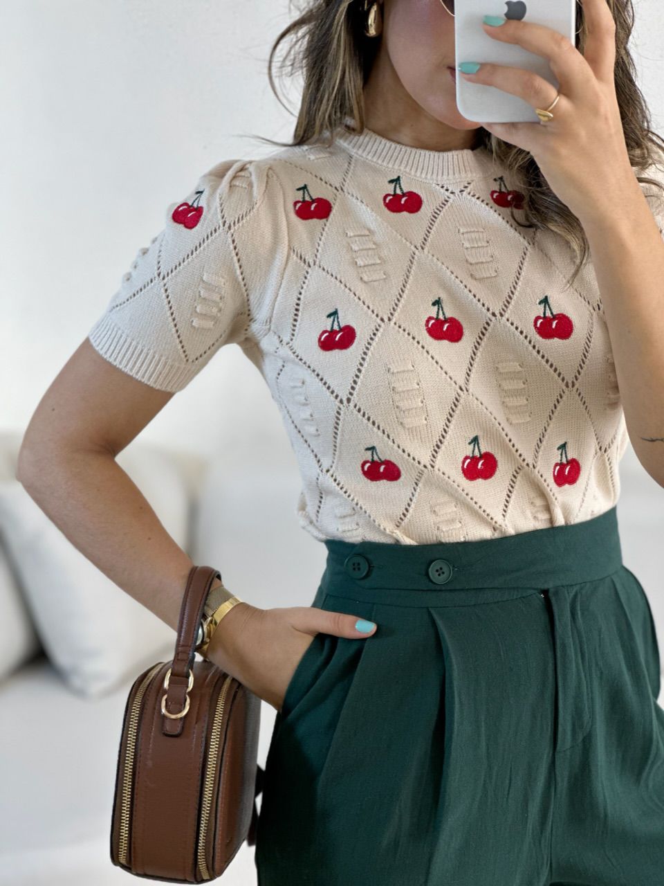 BLUSA CEREJA TRICOT NUDE