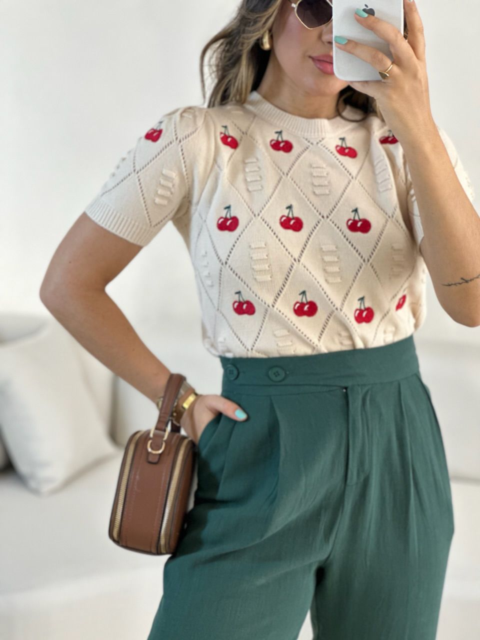 BLUSA CEREJA TRICOT NUDE