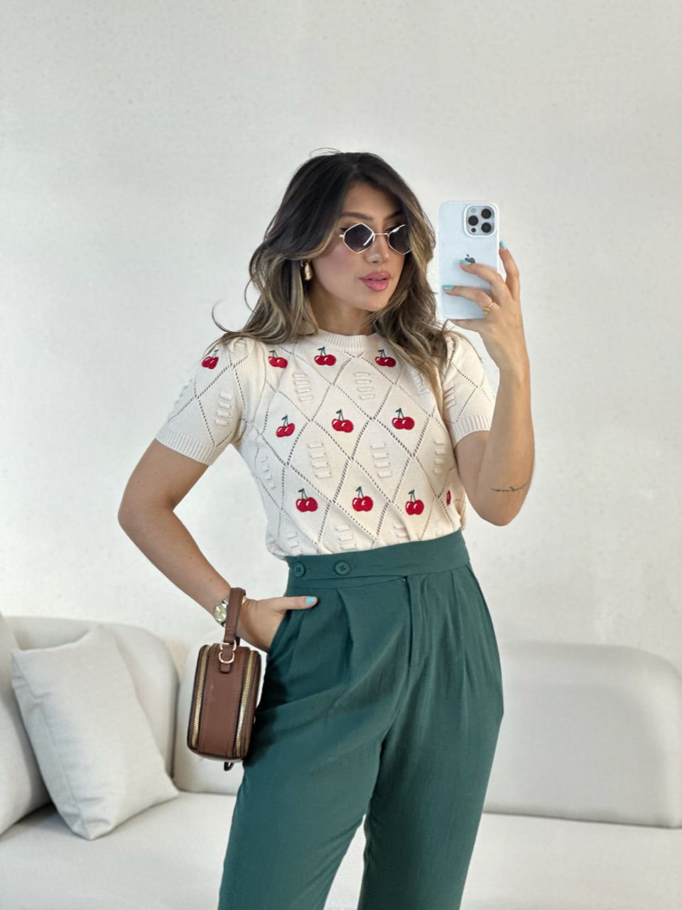 BLUSA CEREJA TRICOT NUDE