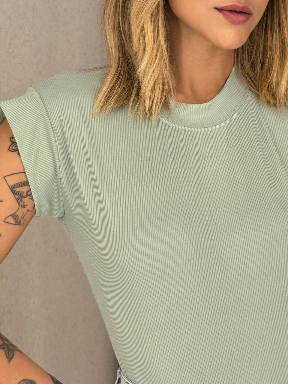 BLUSA JOSIANE CANELADA VERDE