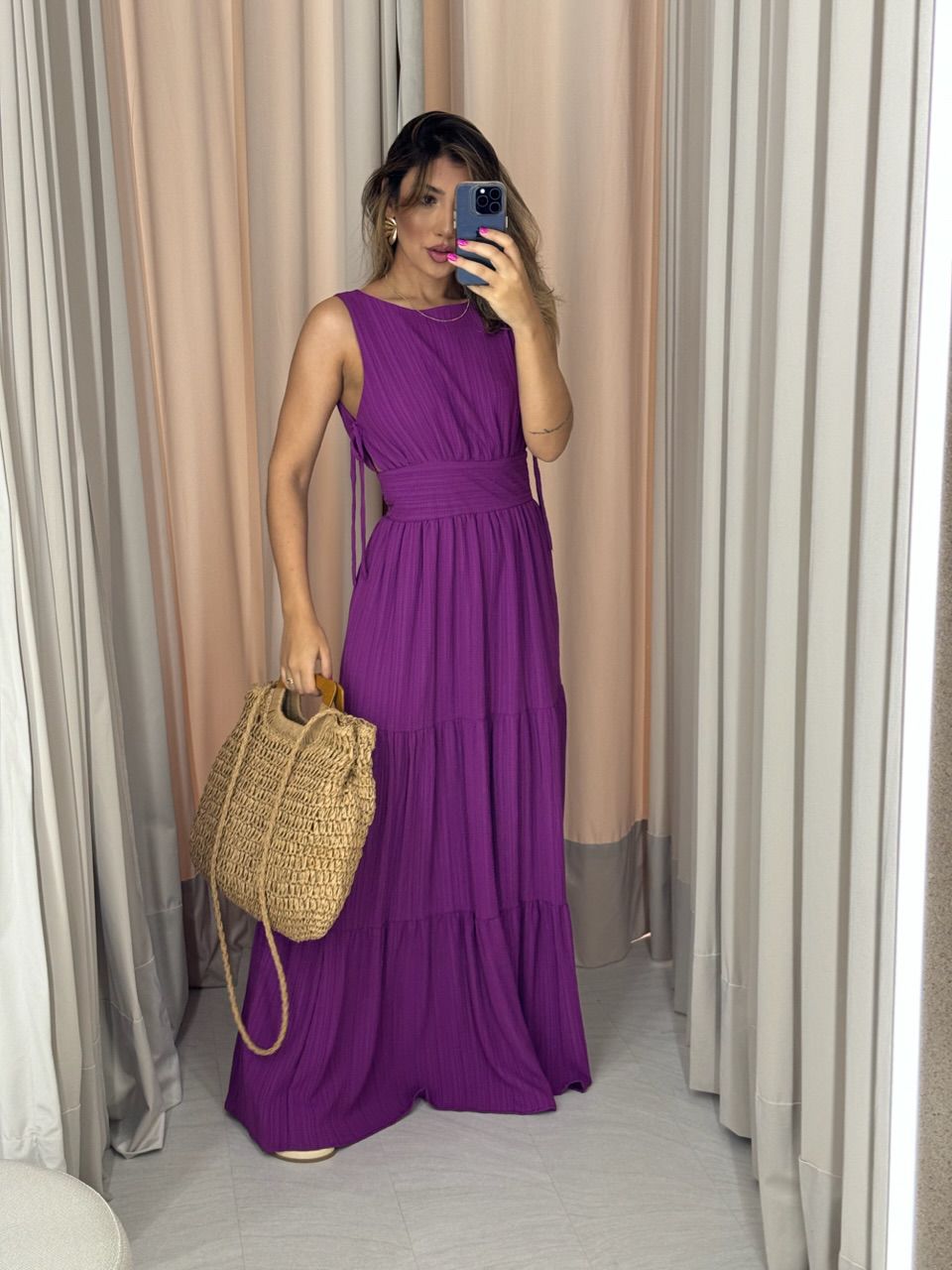 VESTIDO MONALIZA 02 CF FUCSIA - 0048200120 - CAROLLA FERRARO