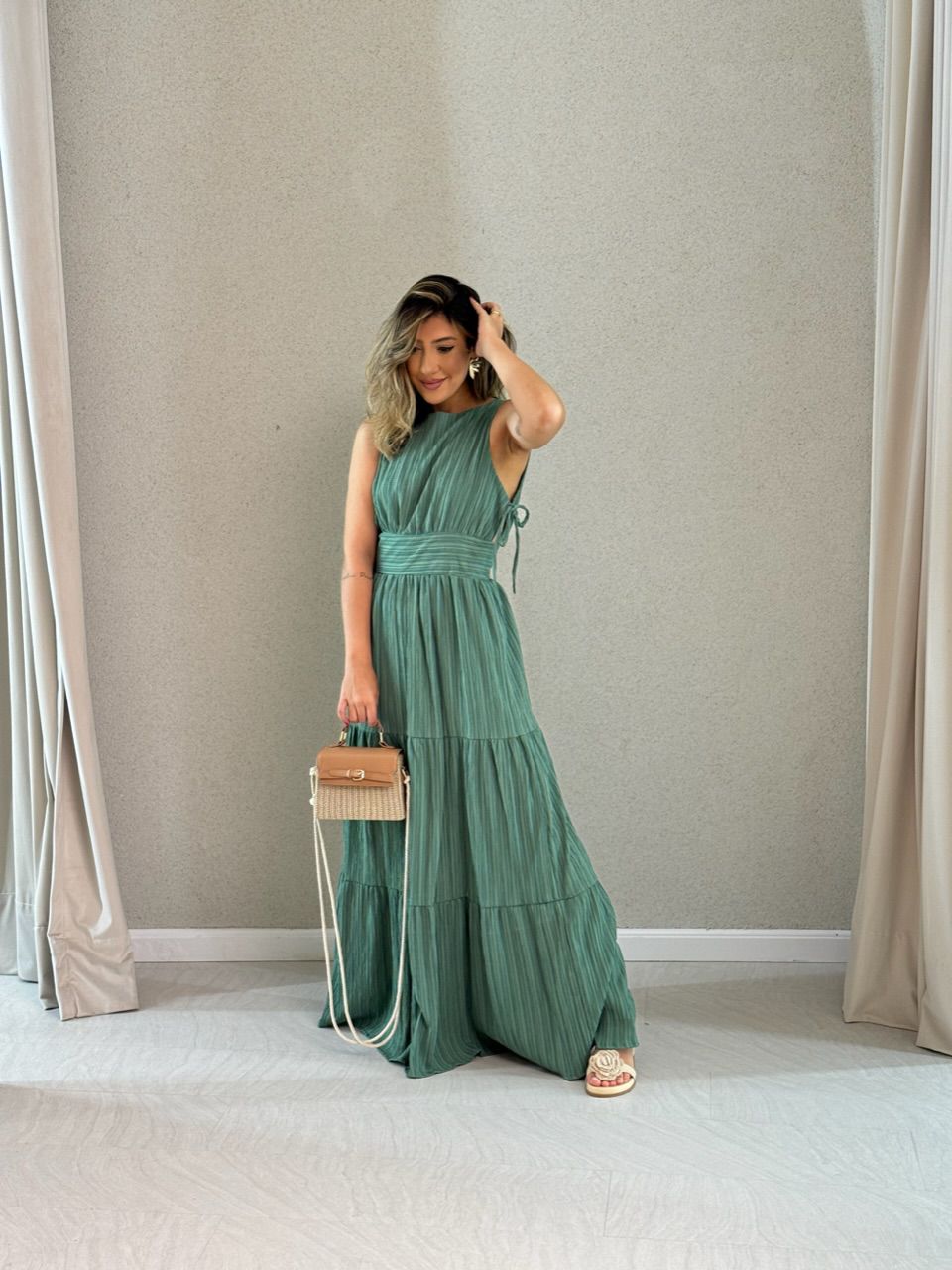 VESTIDO MONALIZA 02 CF verde