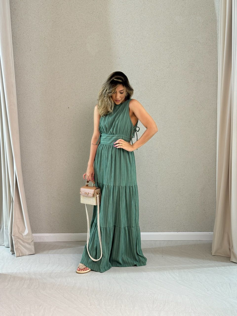 VESTIDO MONALIZA 02 CF verde
