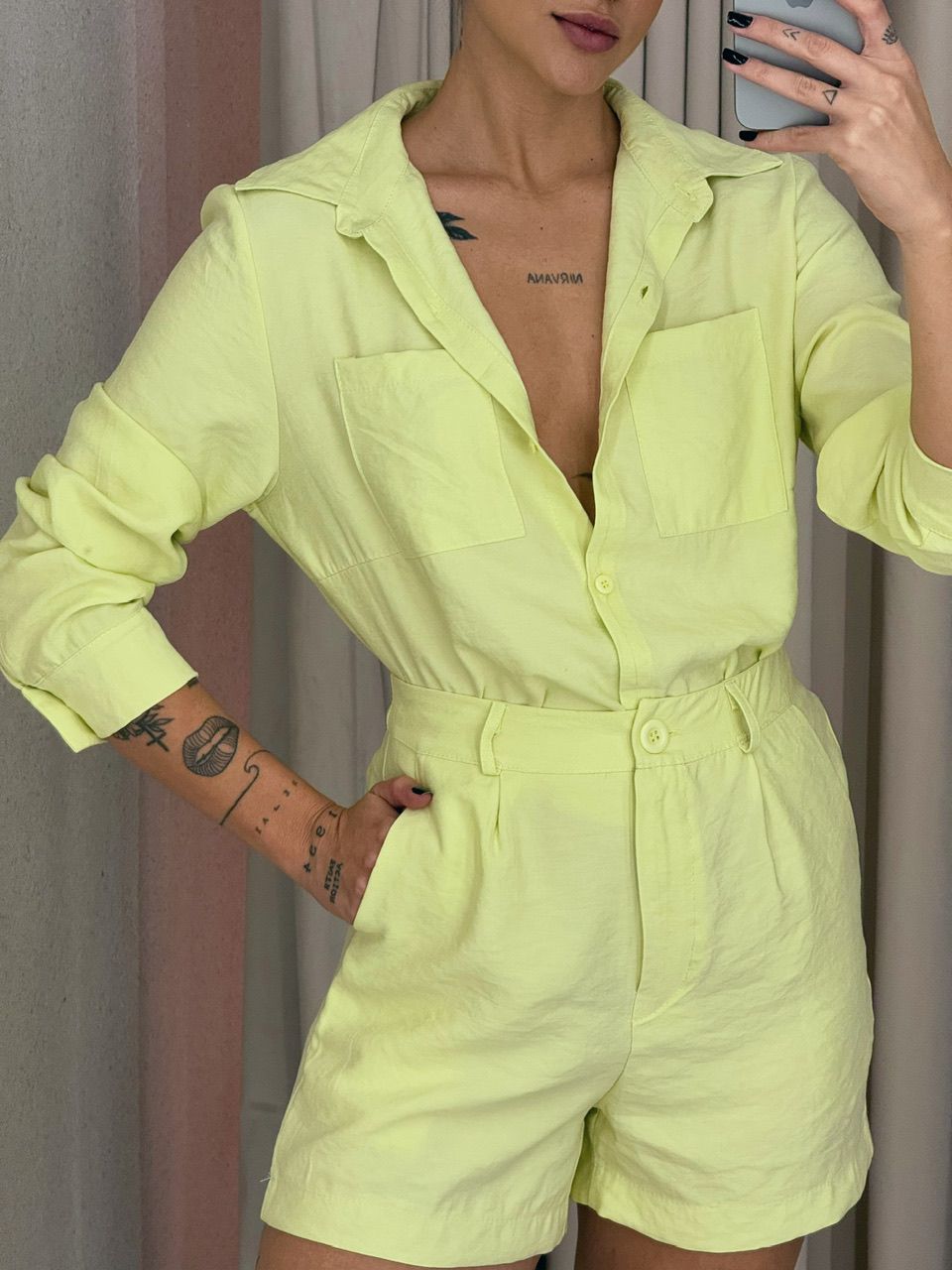 CONJUNTO LARISSA Camisa LIMA