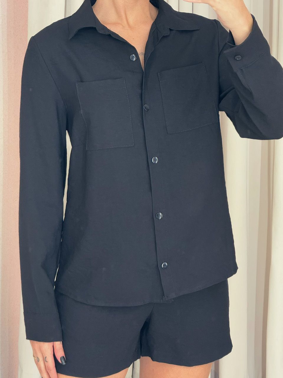 CONJUNTO LARISSA Camisa preto