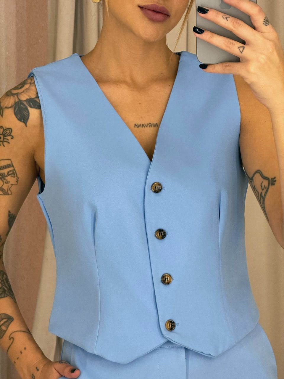 CONJUNTO VIRGÍNIA Calça azul
