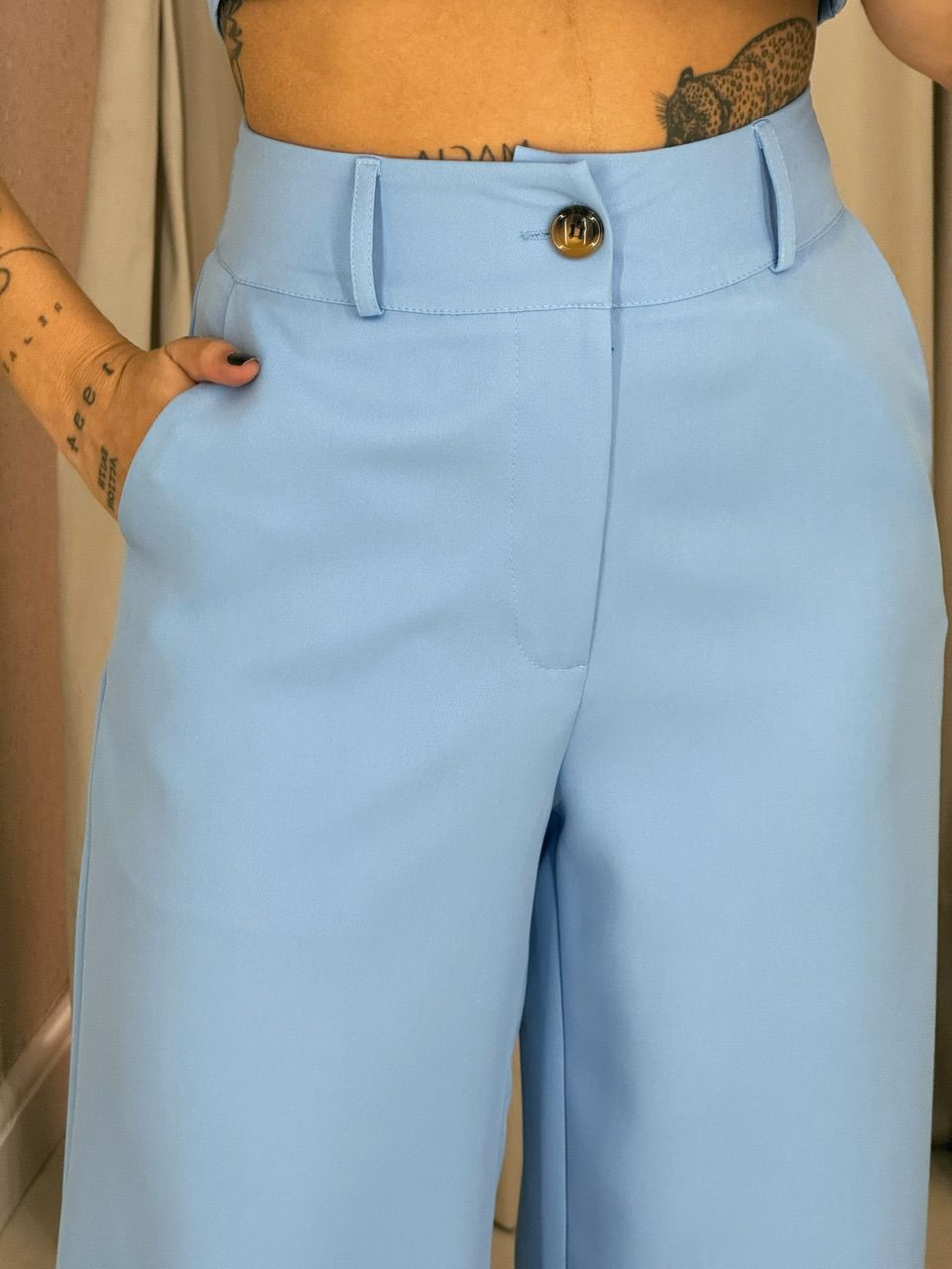 CONJUNTO VIRGÍNIA Calça azul