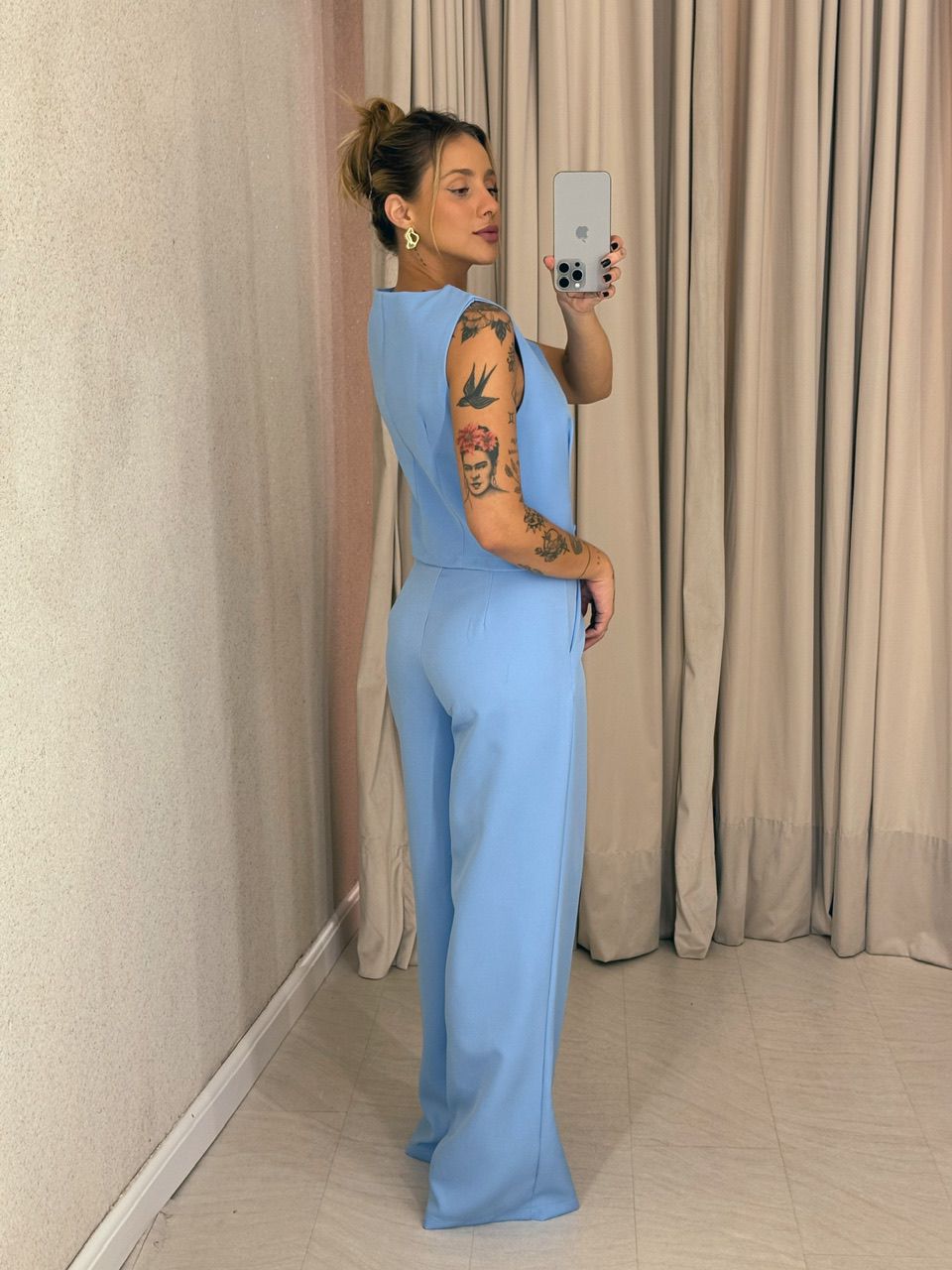 CONJUNTO VIRGÍNIA Calça azul