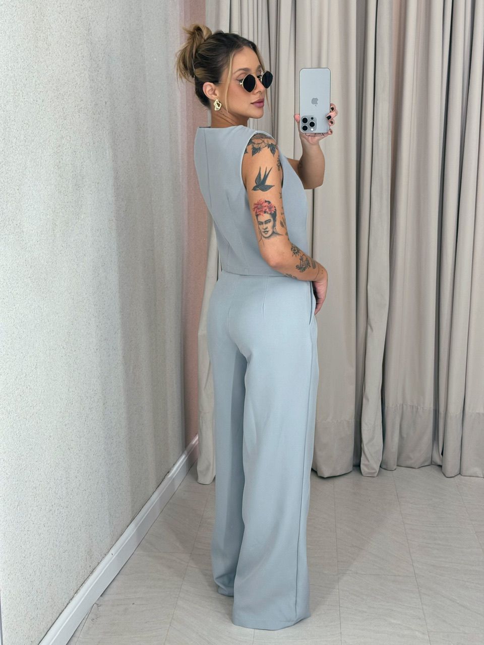 CONJUNTO VIRGÍNIA Calça Cinza