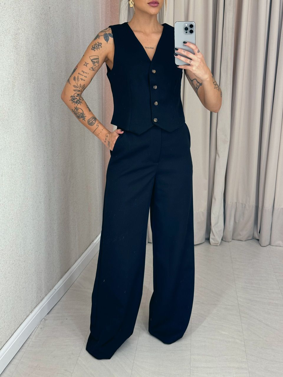 CONJUNTO VIRGÍNIA Calça preto