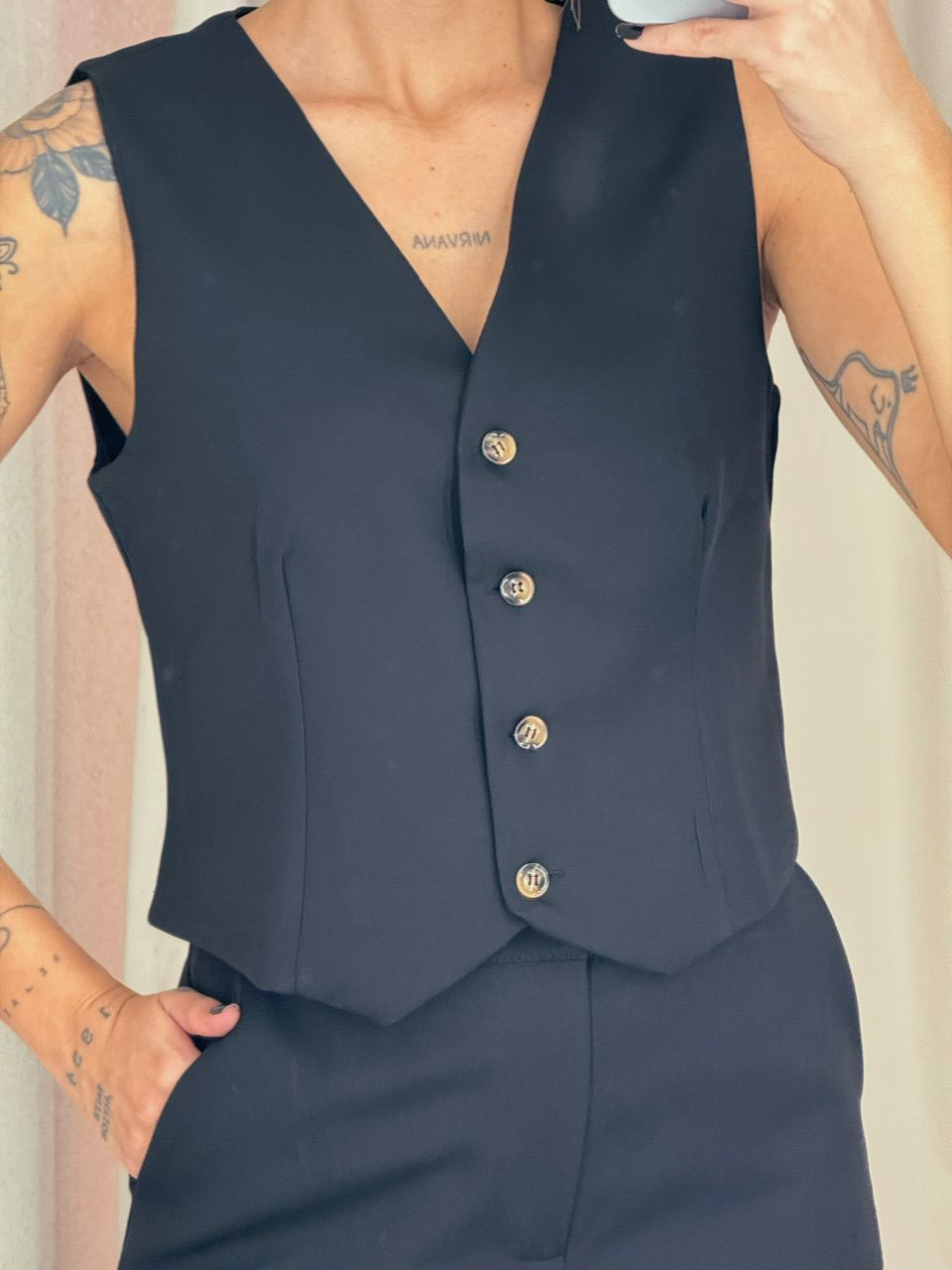 CONJUNTO VIRGÍNIA Calça preto