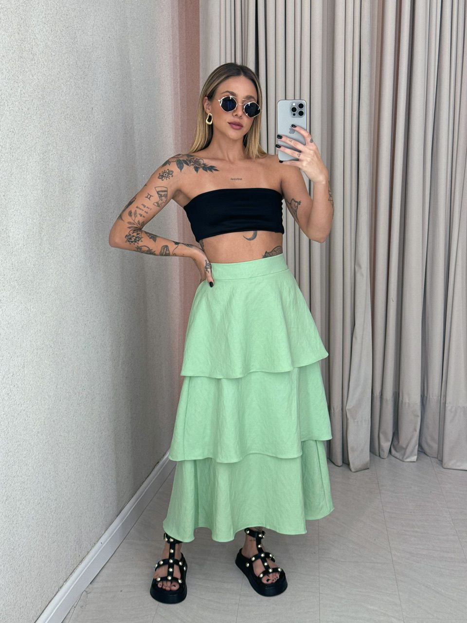 SAIA FELICIA BABADOS verde