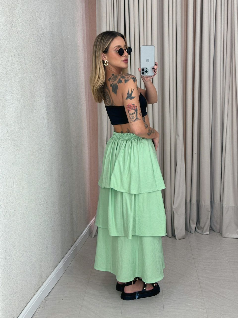 SAIA FELICIA BABADOS verde