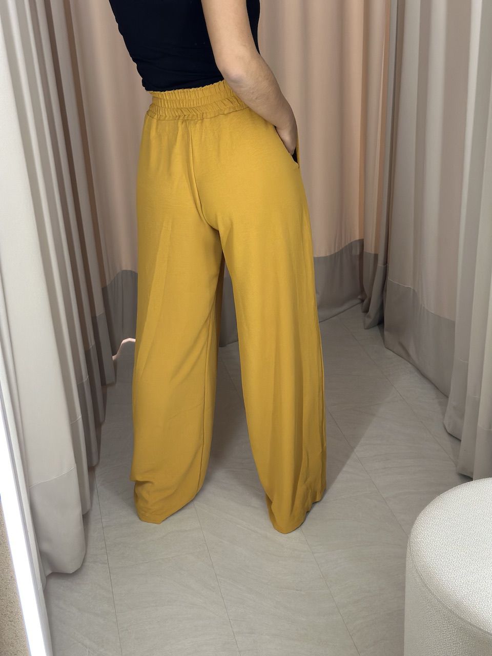 CALÇA MARIANA CF LASTEX mostarda