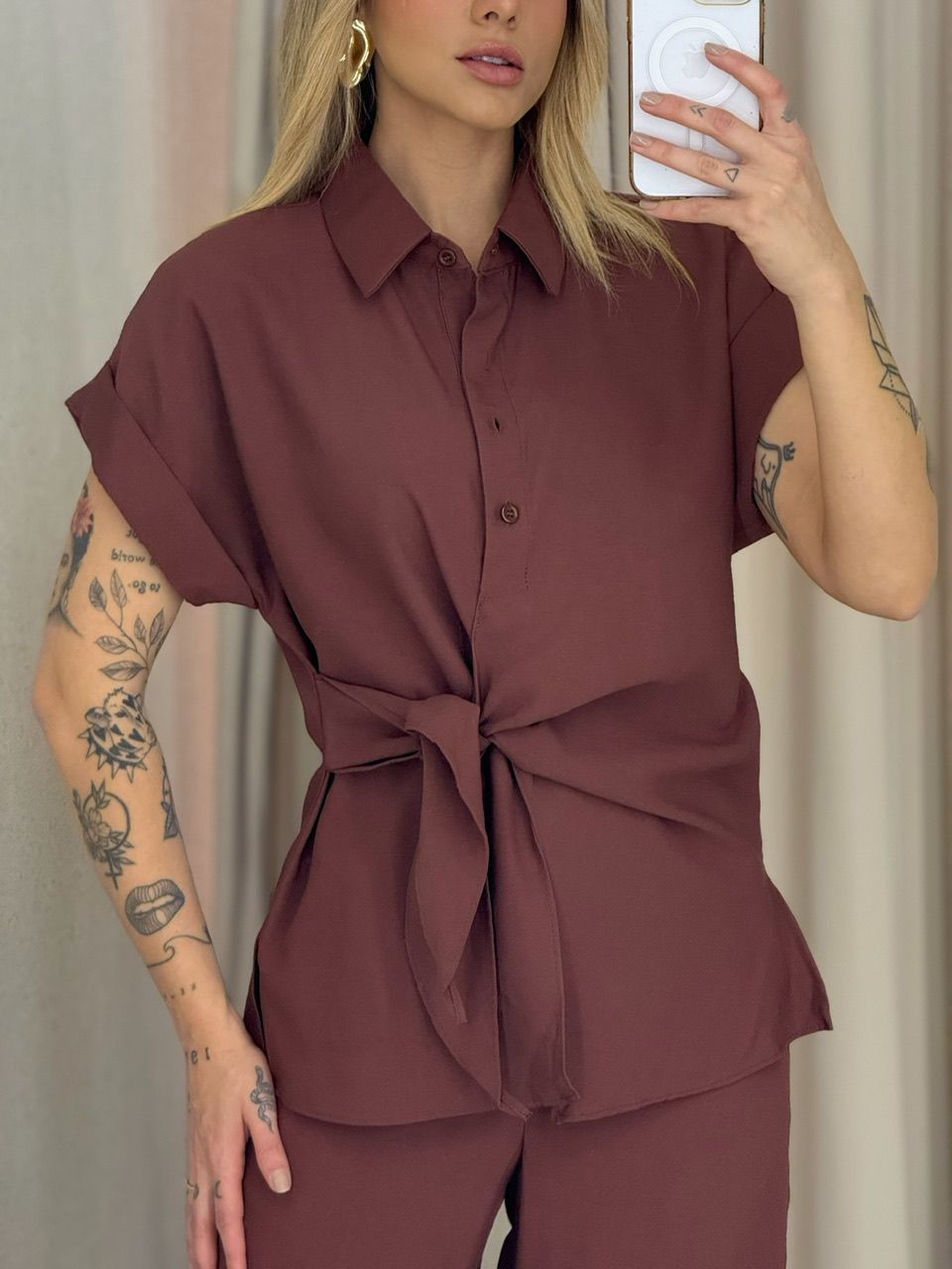 CONJUNTO BERENICE Calça Marrom