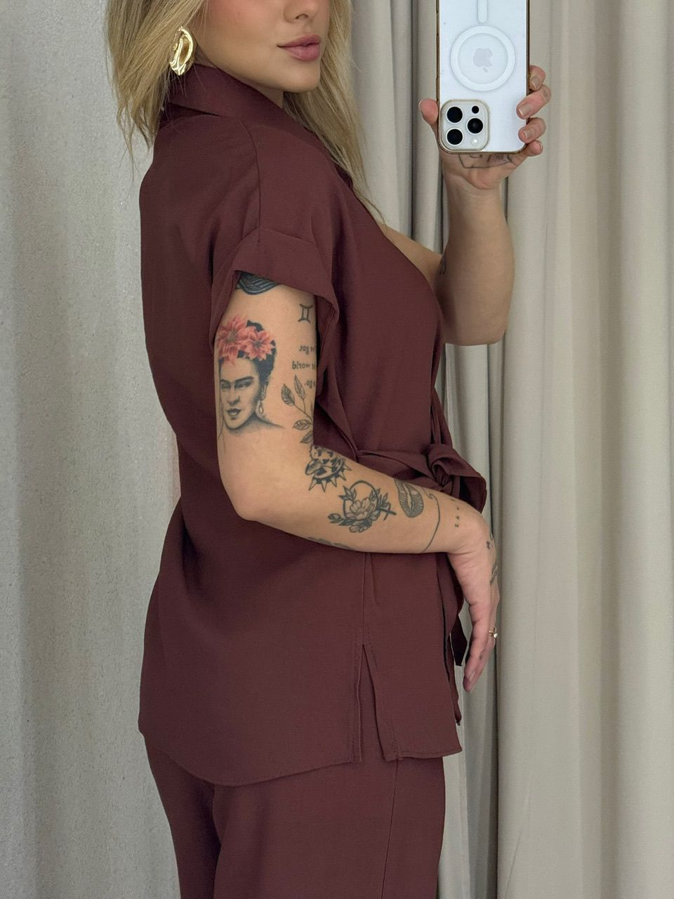CONJUNTO BERENICE Calça Marrom