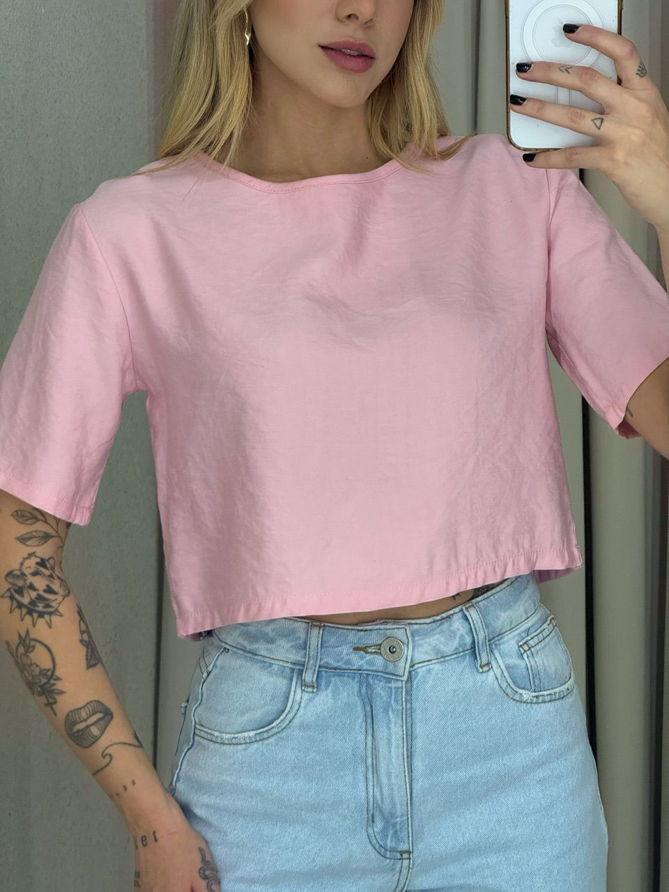 CROPPED VITÓRIA BASIC BABY PINK