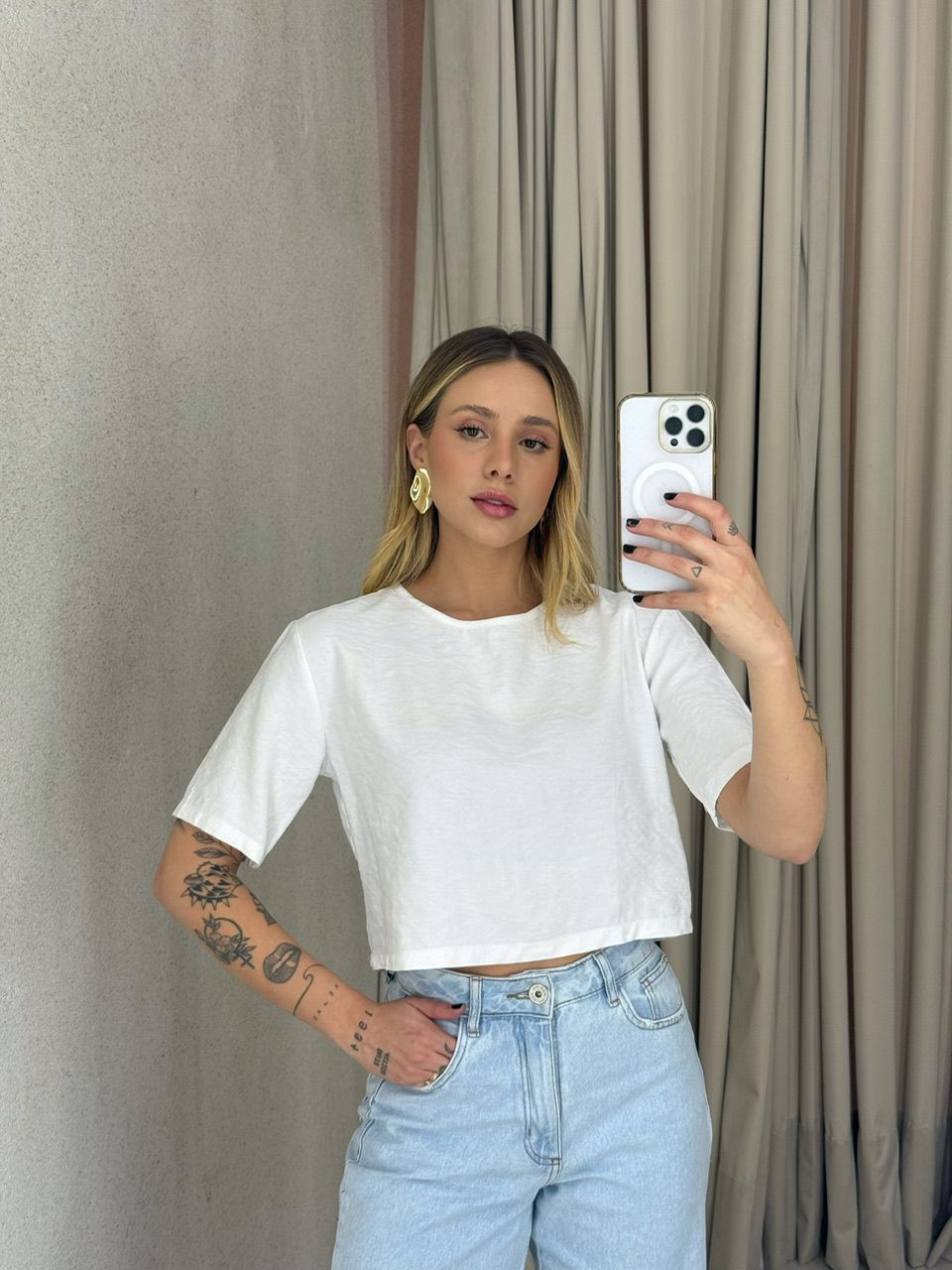 CROPPED VITÓRIA BASIC OFF - 0066740048 - CAROLLA FERRARO