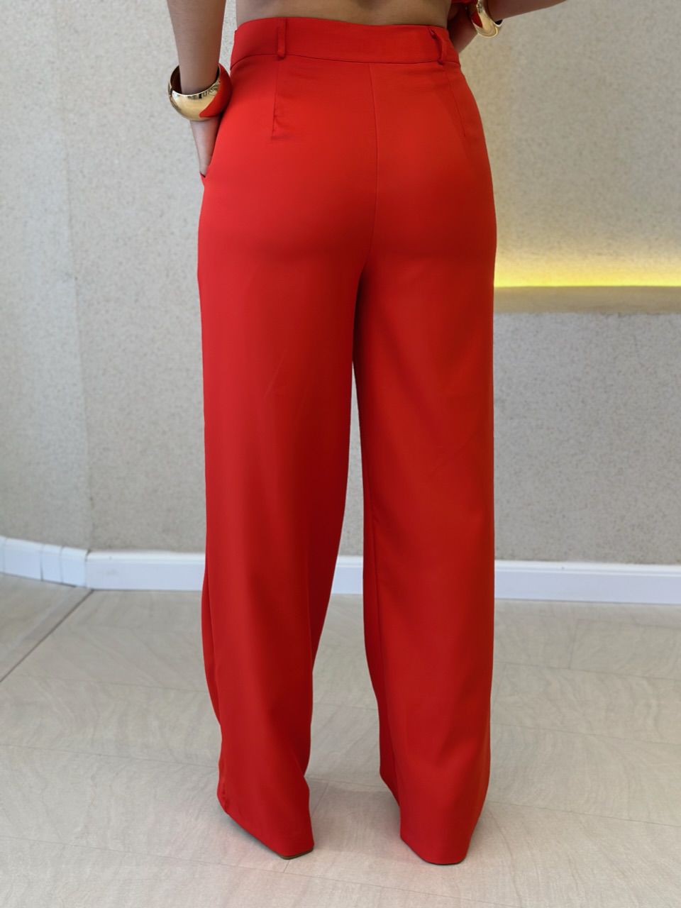 CONJUNTO MORIELY BLUSA CALÇA VERMELHO