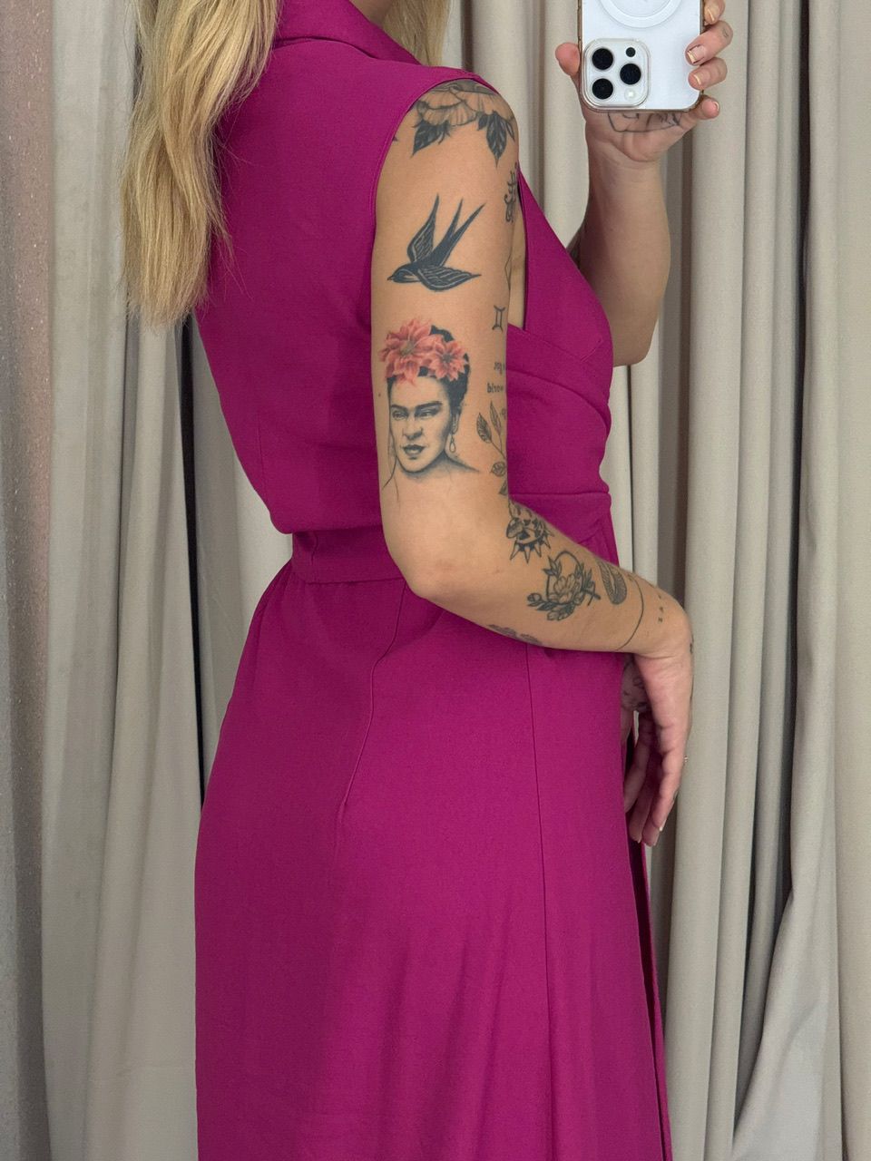 VESTIDO MORGAN BOTÕES PINK