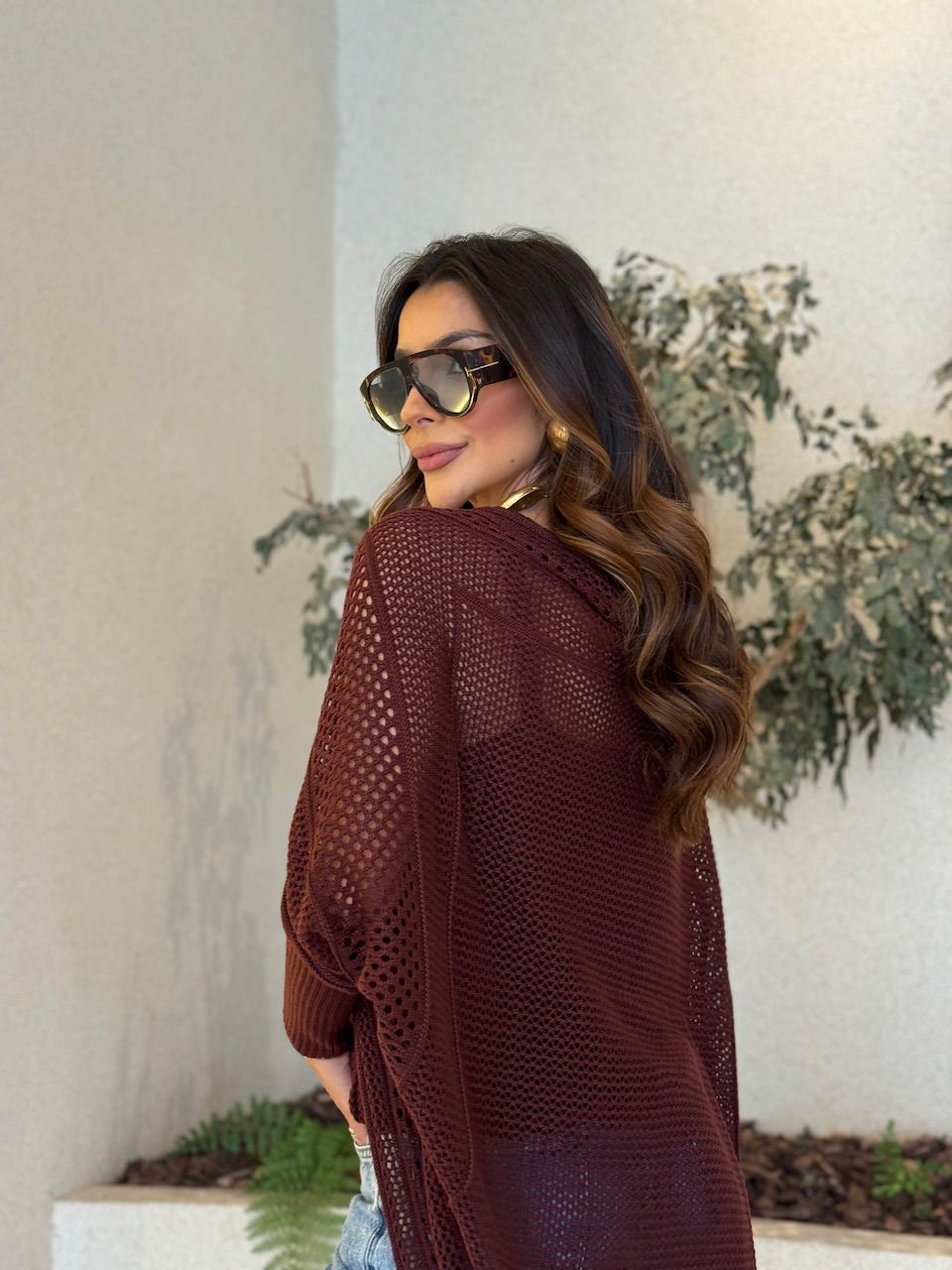 CONJUNTO TUANY TRICOT VINHO