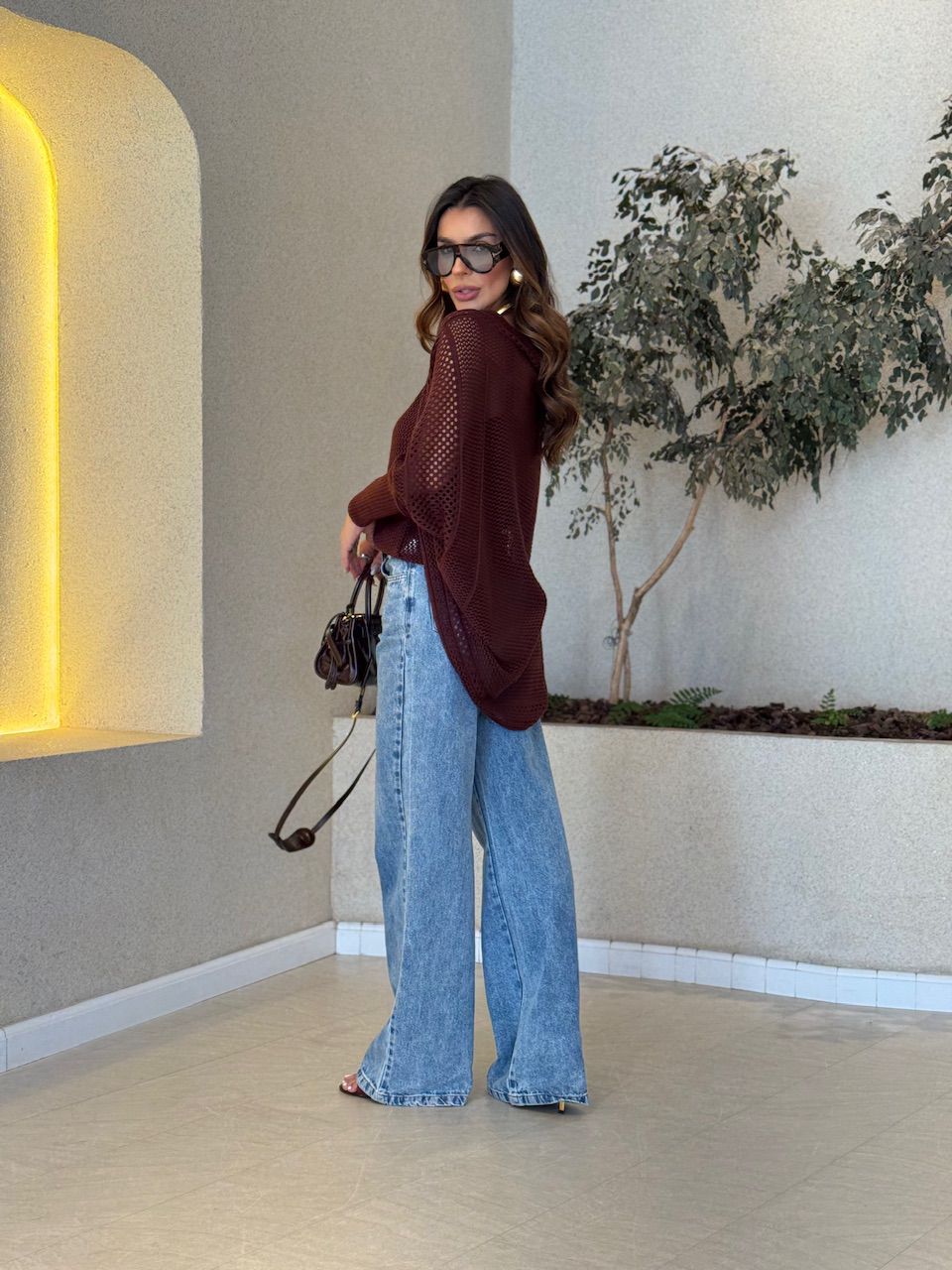 CONJUNTO TUANY TRICOT VINHO