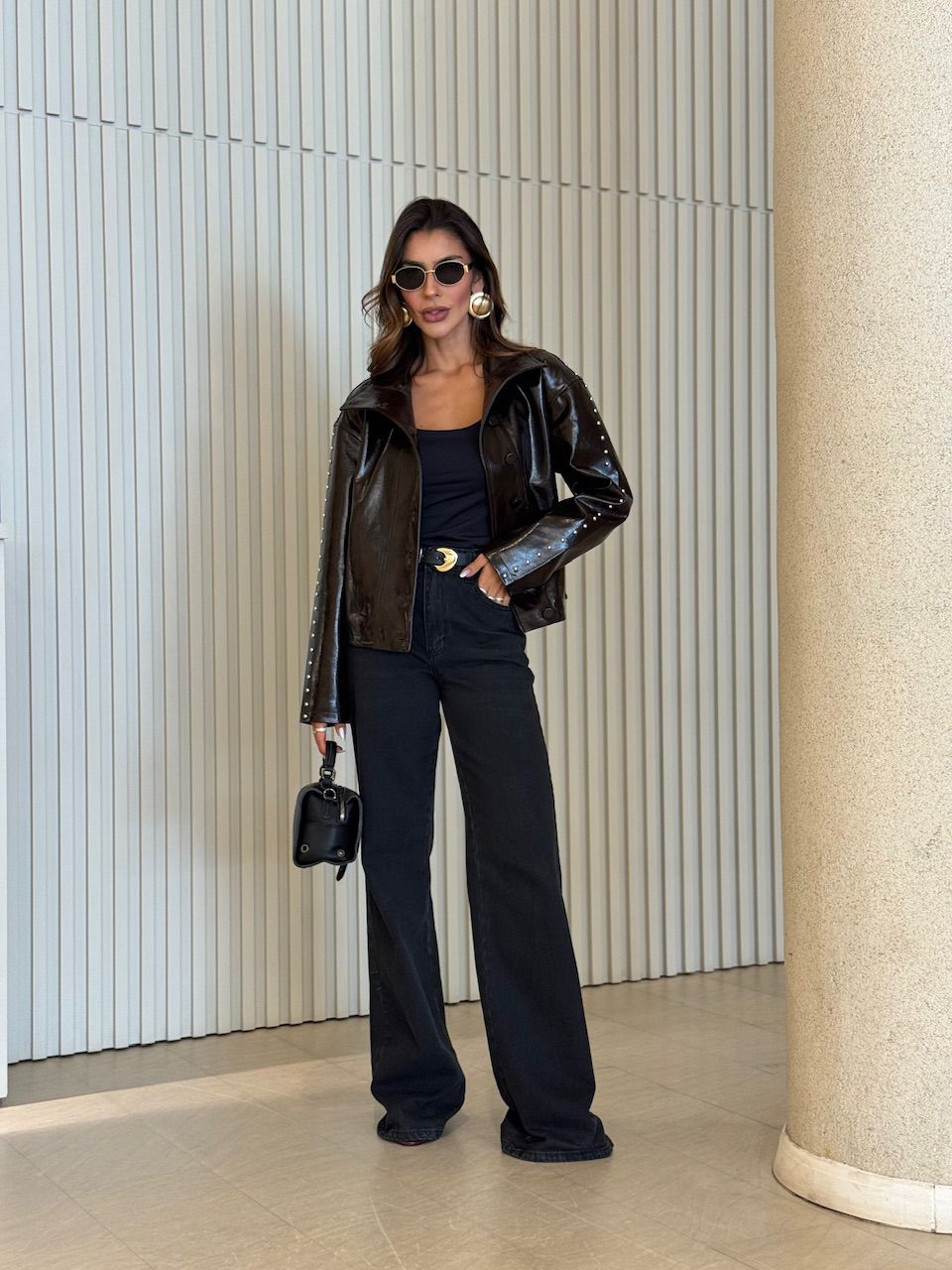 JAQUETA JANE BOTÕES CAFÉ