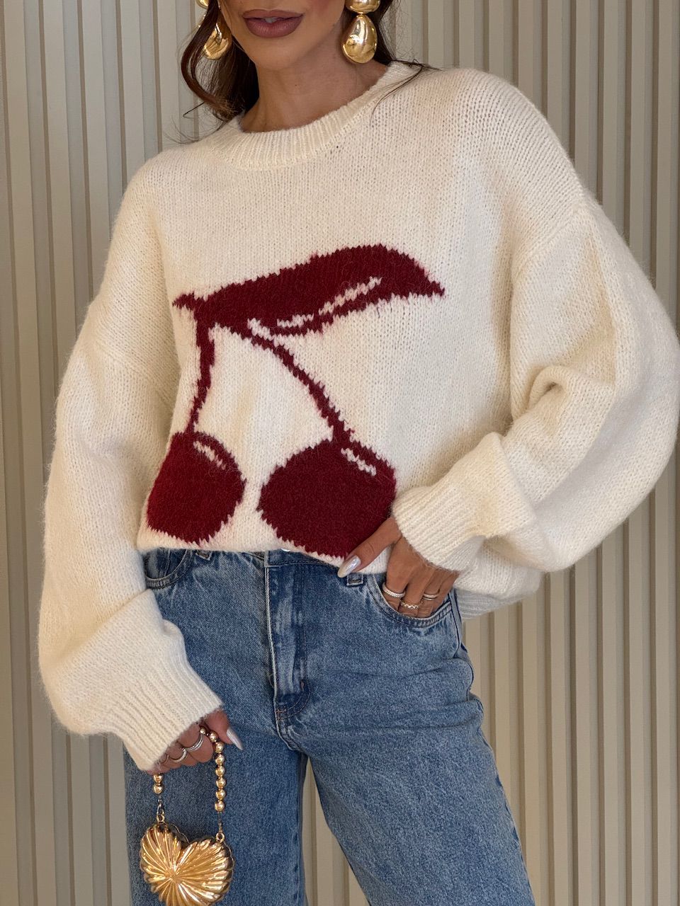 MOLETOM MAVIE CEREJA OFF