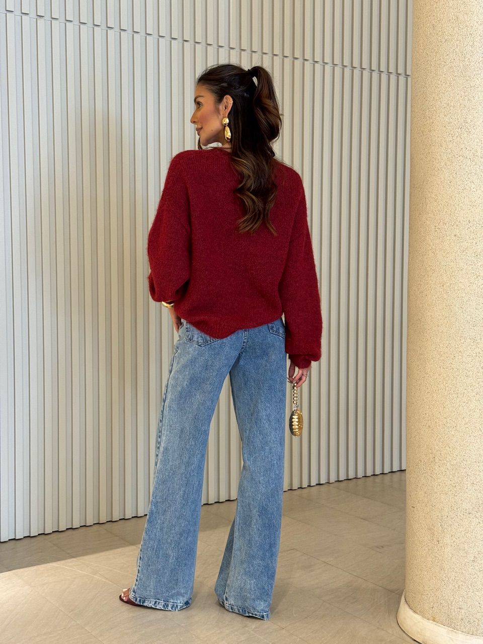 MOLETOM MAVIE CEREJA VINHO