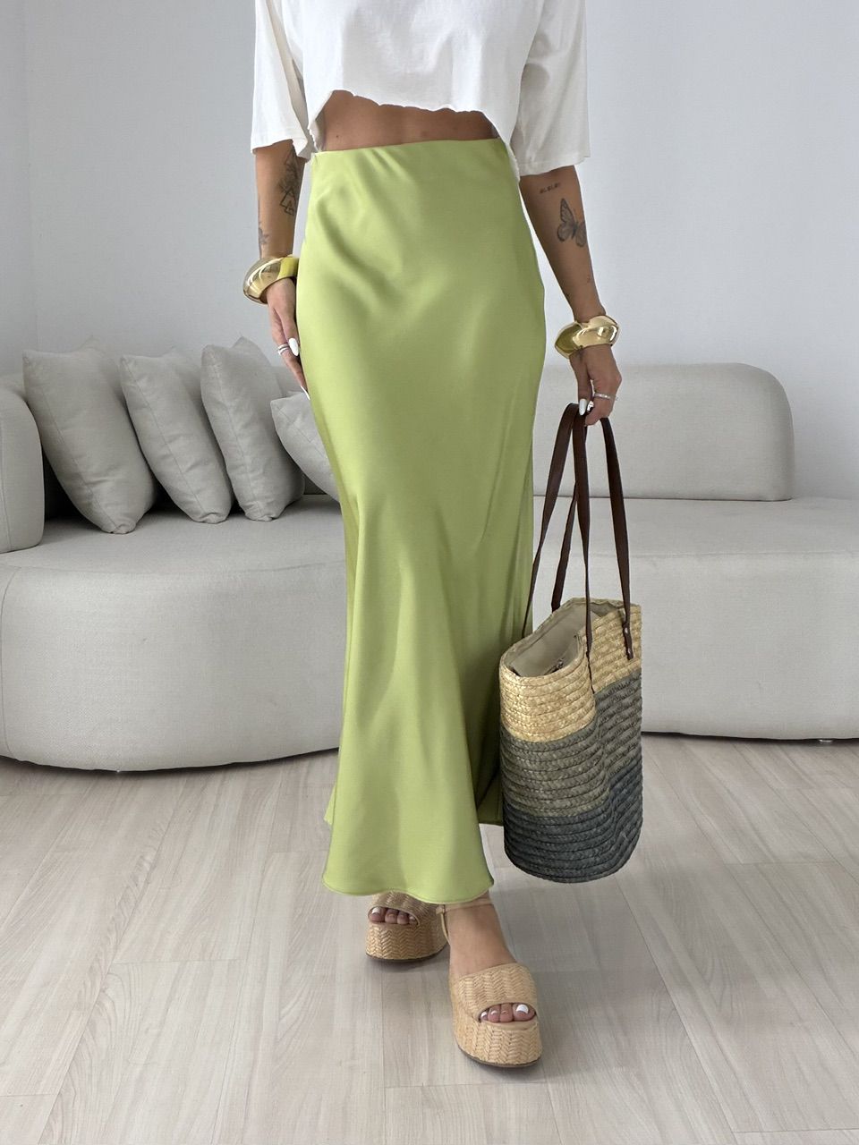 SAIA NADY ACETINADA VERDE - 0080570230 - CAROLLA FERRARO