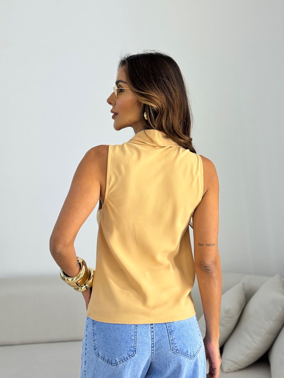 BLUSA RITA DECOTE NUDE