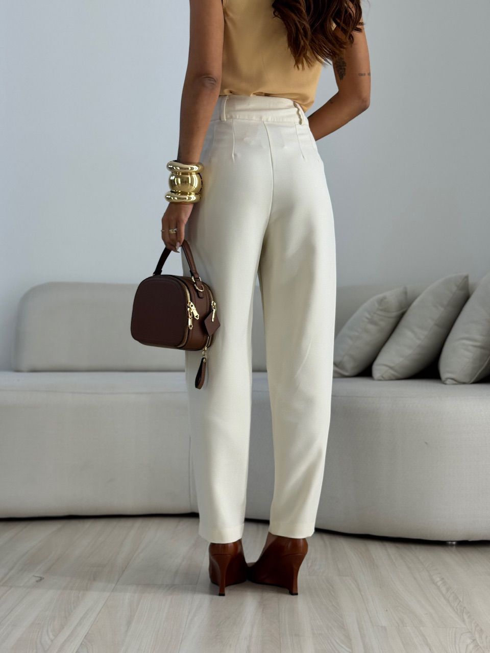 CALÇA ADA CENOURA AREIA