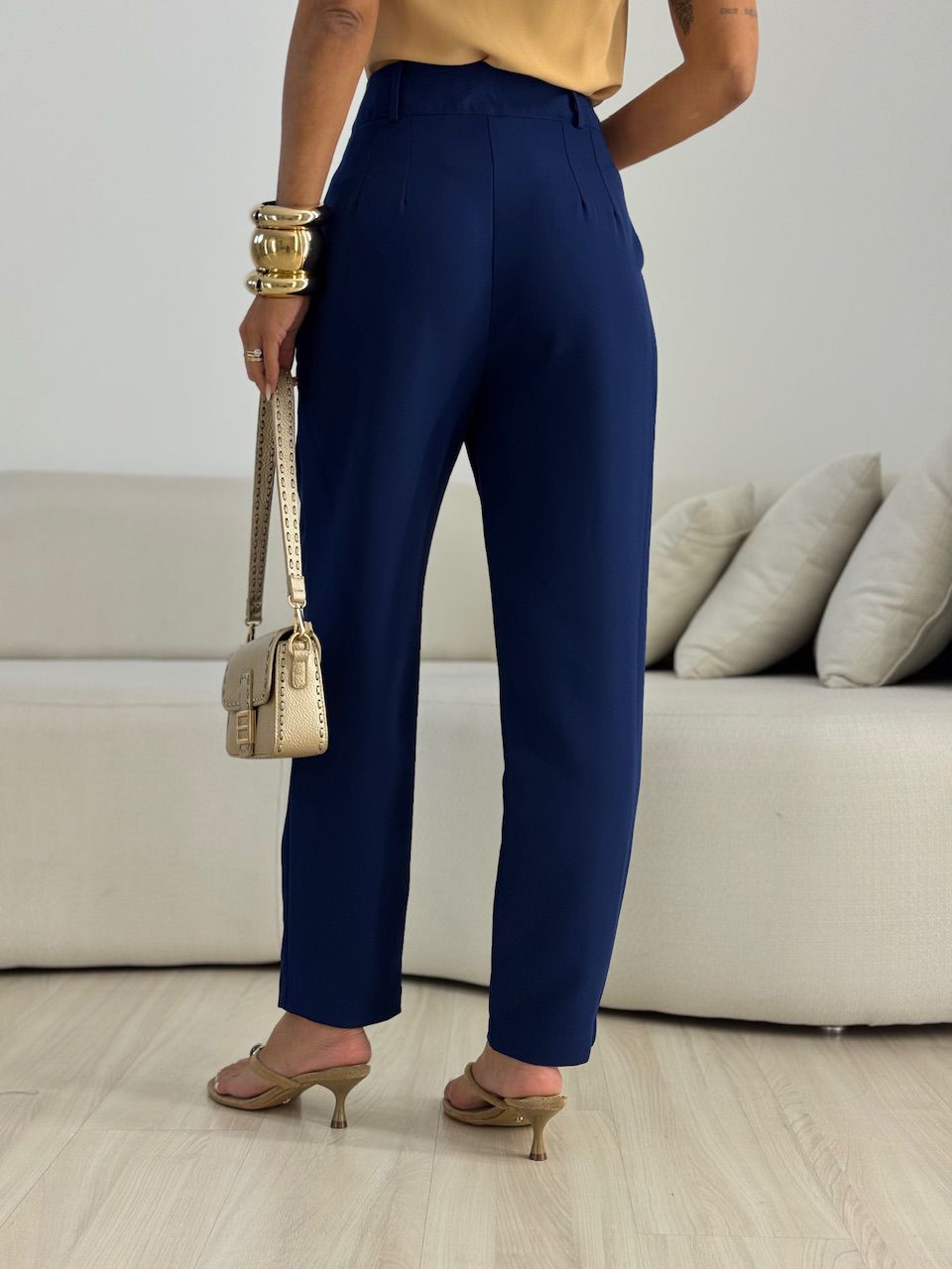 CALÇA ADA CENOURA MARINHO
