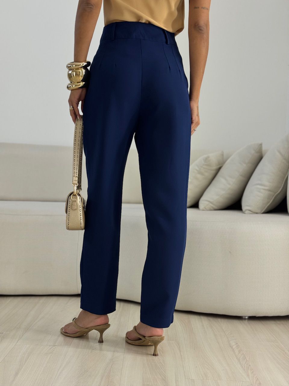 CALÇA ADA CENOURA MARINHO