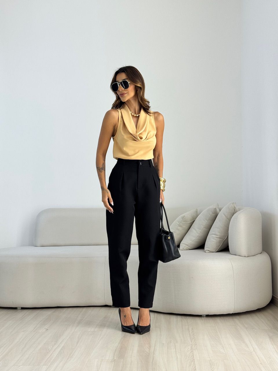 CALÇA ADA CENOURA PRETA