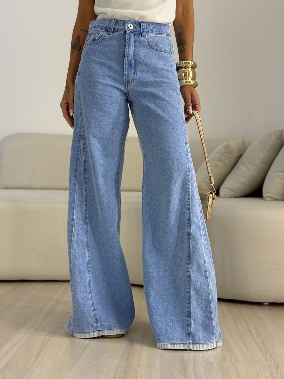CALÇA ALESSANDRA PANTALONA JEANS