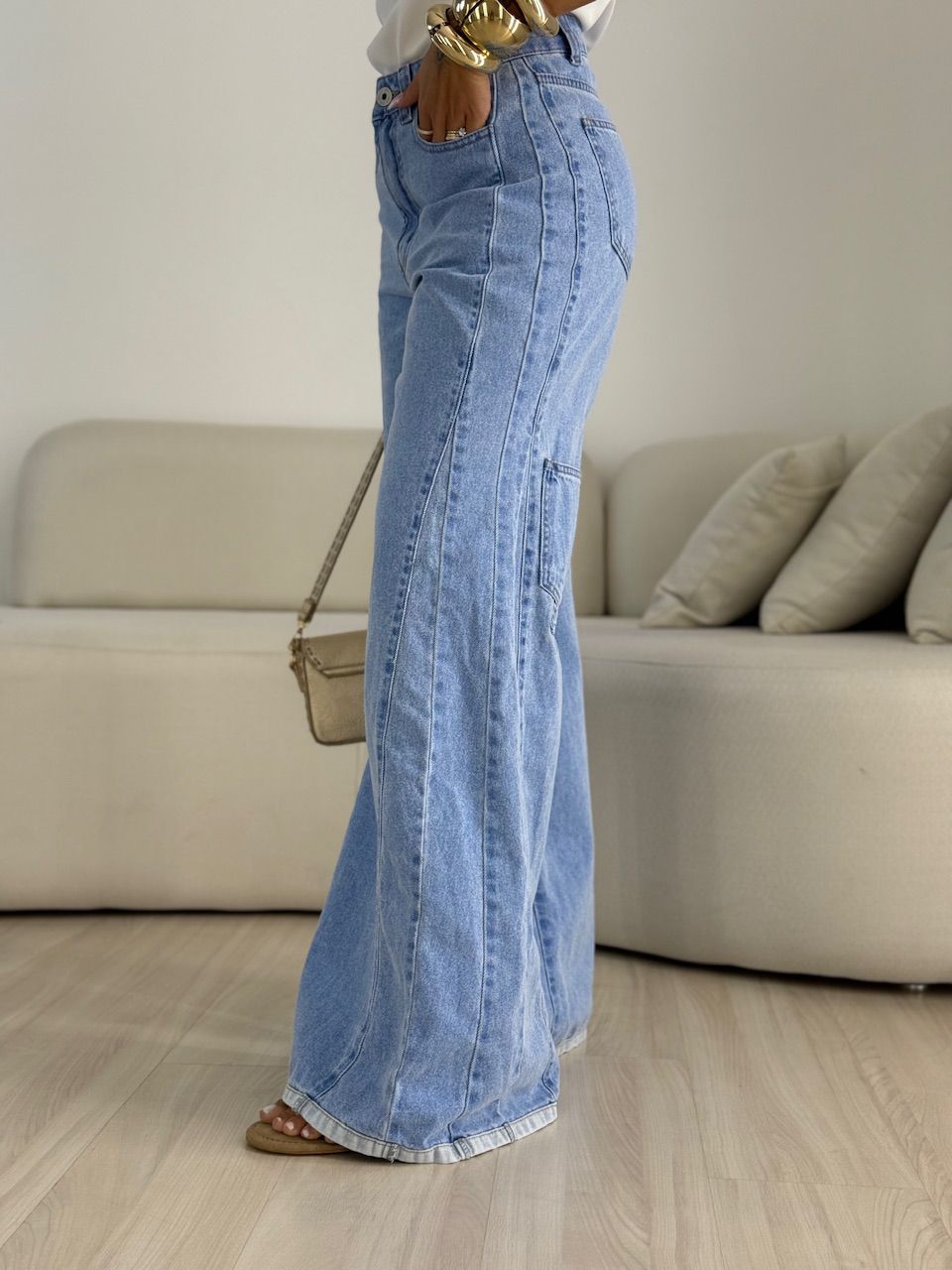 CALÇA ALESSANDRA PANTALONA JEANS