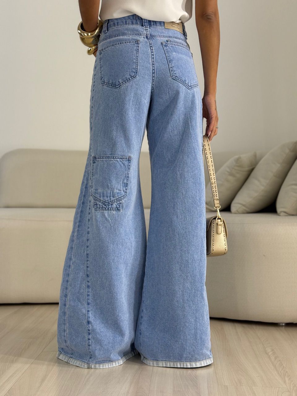 CALÇA ALESSANDRA PANTALONA JEANS
