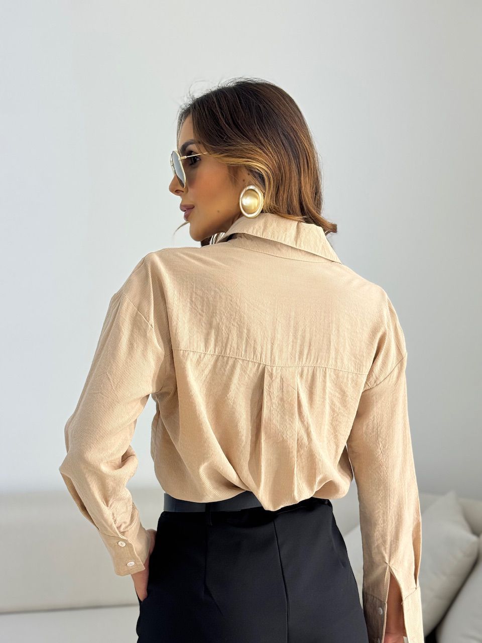CAMISA FERNANDA OVER NUDE